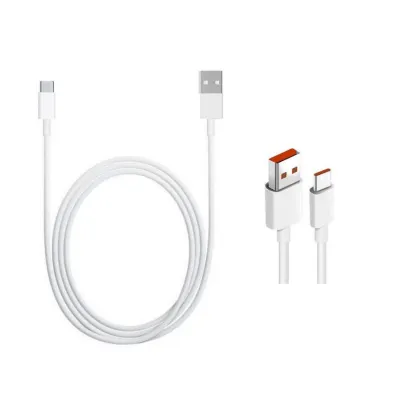 Xiaomi - Dátový kábel 6A USB-A/USB-C 1m, biela