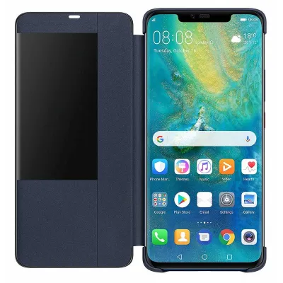 Huawei - Puzdro knižkové, Smart View pre Huawei Mate 20 Pro, modrá