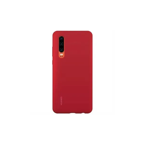Huawei - Puzdro Silicone Cover pre Huawei P30, červená