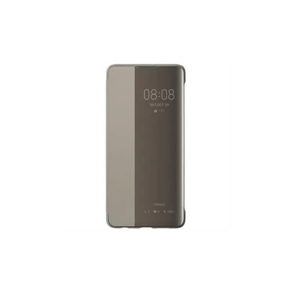 Huawei - Puzdro knižkové, Smart View pre Huawei P30, khaki