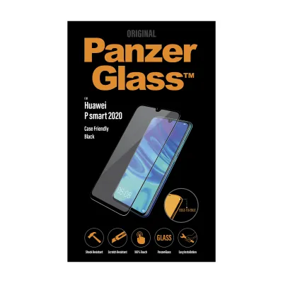 PanzerGlass - Tvrdené sklo Case Friendly pre Huawei P Smart 2020, čierna