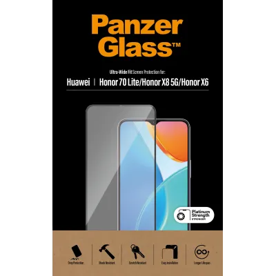 PanzerGlass - Tvrdené sklo UWF pre Honor 70 Lite, čierna