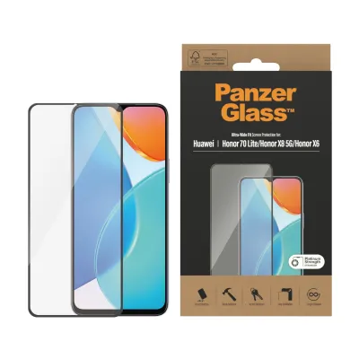 PanzerGlass - Tvrdené sklo UWF pre Honor 70 Lite, čierna