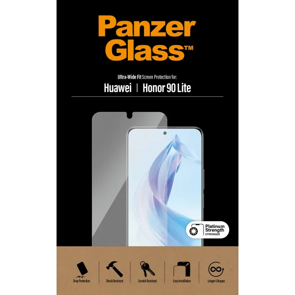 PanzerGlass - Tvrdené sklo UWF pre Honor 90 Lite, číra