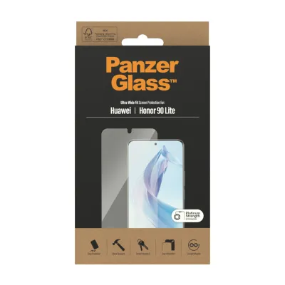 PanzerGlass - Tvrdené sklo UWF pre Honor 90 Lite, číra