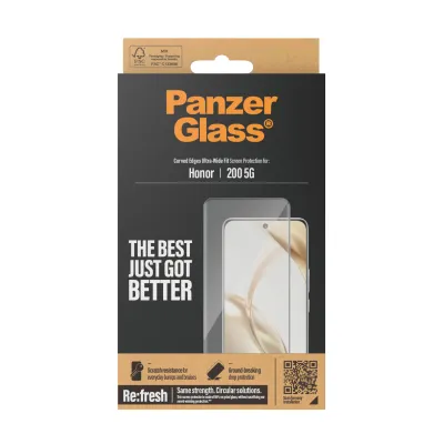 PanzerGlass - Tvrdené sklo Re:Fresh UWF pre Honor 200, čierna