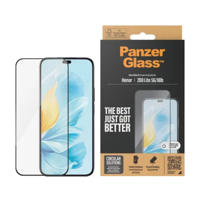 PanzerGlass - Tvrdené sklo UWF pre Honor 200 Lite, čierna