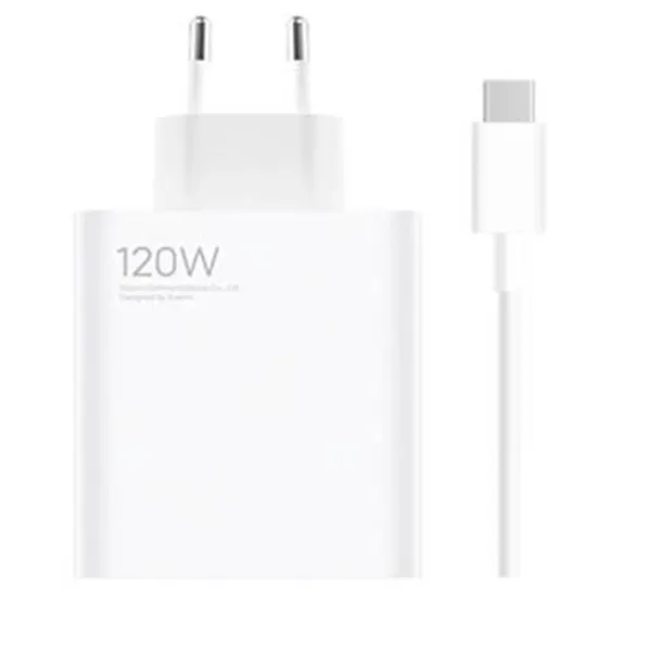 Xiaomi - Nabíjacia sada adaptér 120 W + kábel USB-C/USB-A, biela