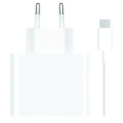 Xiaomi - Nabíjacia sada adaptér 67 W+ kábel USB-C/USB-A, biela