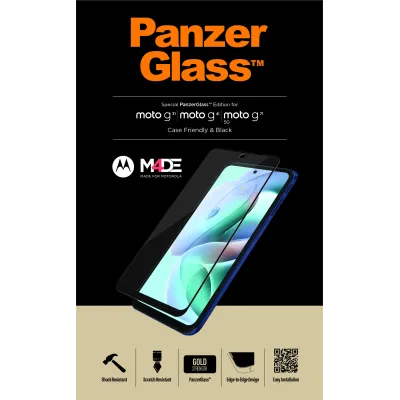 PanzerGlass - Tvrdené sklo Case Friendly pre Motorola Moto G31/G41/G71 5G, čierna