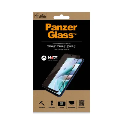 PanzerGlass - Tvrdené sklo Case Friendly pre Motorola Moto G31/G41/G71 5G, čierna