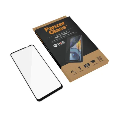 PanzerGlass - Tvrdené sklo Case Friendly pre Motorola Moto G22/E32/E32s, čierna