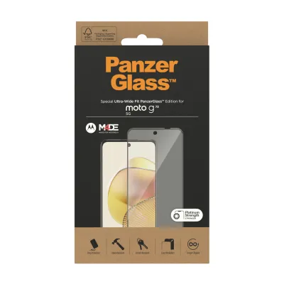 PanzerGlass - Tvrdené sklo UWF pre Motorola Moto G73 5G, čierna