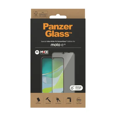 PanzerGlass - Tvrdené sklo UWF pre Motorola Moto E13, čierna