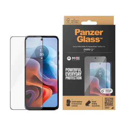 PanzerGlass - Tvrdené sklo UWF pre Motorola Moto G34, čierna