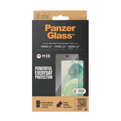 PanzerGlass - Tvrdené sklo UWF pre Motorola Moto G04/E14/G24 Power,čierna