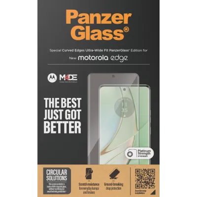 PanzerGlass - Tvrdené sklo UWF pre Motorola Edge 50 Pro, čierna