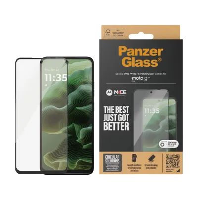 PanzerGlass - Tvrdené sklo UWF pre Motorola Moto G35 5G/G56 5G, čierna