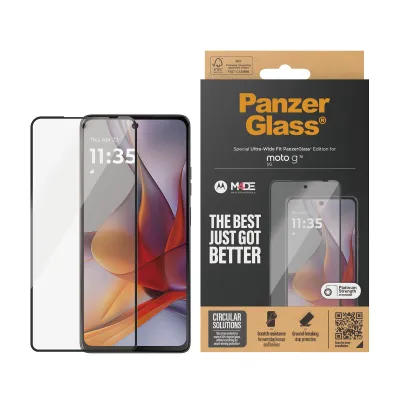 PanzerGlass - Tvrdené sklo UWF pre Motorola Moto G75 5G, čierna