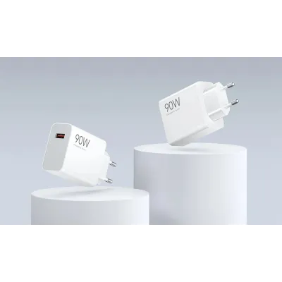Xiaomi - Cestovný adaptér, 90 W, USB-A, biela
