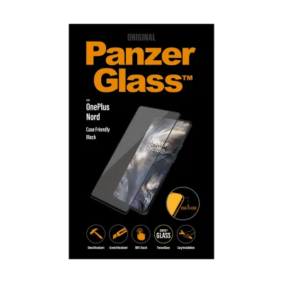 PanzerGlass - Tvrdené sklo Case Friendly pre OnePlus Nord, čierna