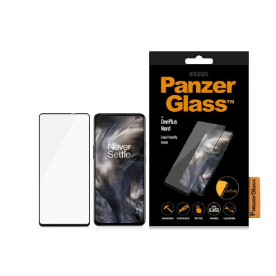 PanzerGlass - Tvrdené sklo Case Friendly pre OnePlus Nord, čierna
