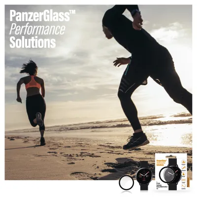 PanzerGlass - Tvrdené sklo Curved glass pre Samsung Galaxy Watch Active2 44 mm, čierna