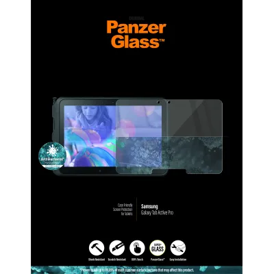 PanzerGlass - Tvrdené sklo Case Friendly pre Samsung Galaxy Tab Active Pro/Active4 Pro, čierna