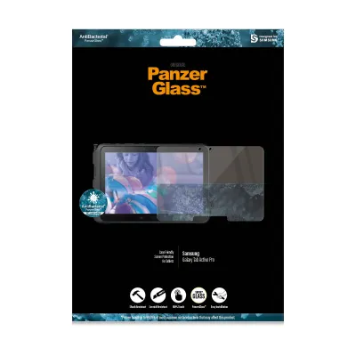 PanzerGlass - Tvrdené sklo Case Friendly pre Samsung Galaxy Tab Active Pro/Active4 Pro, čierna