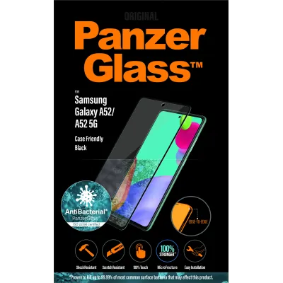 PanzerGlass - Tvrdené sklo Case Friendly AB pre Samsung Galaxy A52/A52 5G/A52s/A53 5G, čierna