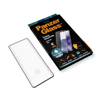 PanzerGlass - Tvrdené sklo Case Friendly AB pre Samsung Galaxy S21 Ultra, Fingerprint komp., čierna