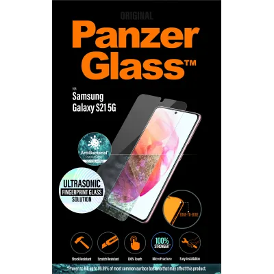 PanzerGlass - Tvrdené sklo Case Friendly AB pre Samsung Galaxy S21 5G, Fingerprint komp., číra