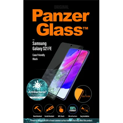 PanzerGlass - Tvrdené sklo Case Friendly AB pre Samsung Galaxy S21 FE, čierna