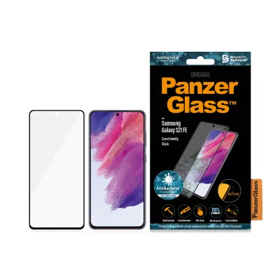 PanzerGlass - Tvrdené sklo Case Friendly AB pre Samsung Galaxy S21 FE, čierna