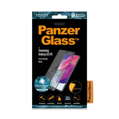 PanzerGlass - Tvrdené sklo Case Friendly AB pre Samsung Galaxy S21 FE, čierna