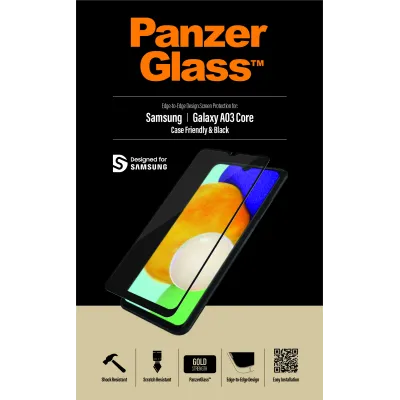 PanzerGlass - Tvrdené sklo Case Friendly pre Samsung Galaxy A04s/A03 Core/A13 5G, čierna