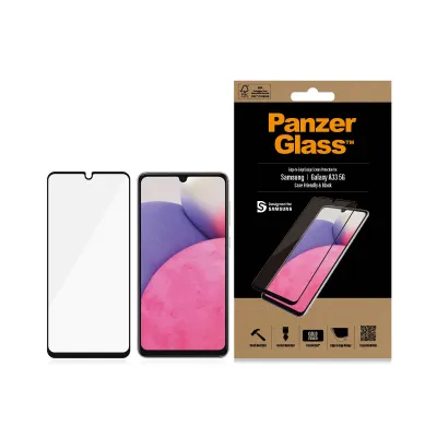 PanzerGlass - Tvrdené sklo Case Friendly pre Samsung Galaxy A33 5G, čierna