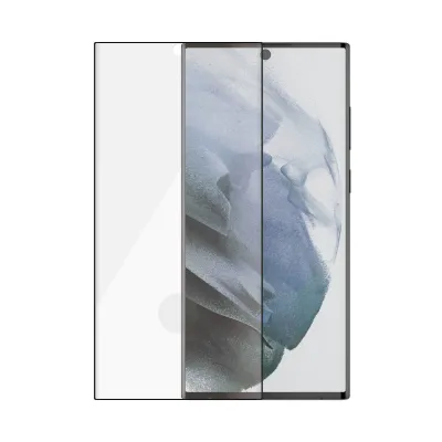 PanzerGlass - Tvrdené sklo Case Friendly AB pre Samsung Galaxy S22 Ultra, čierna