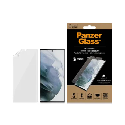 PanzerGlass - Ochranná fólia Case Friendly AB TPU pre Samsung Galaxy S22 Ultra, číra