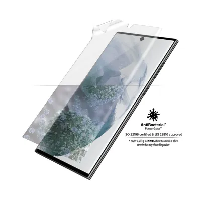 PanzerGlass - Ochranná fólia Case Friendly AB TPU pre Samsung Galaxy S22 Ultra, číra