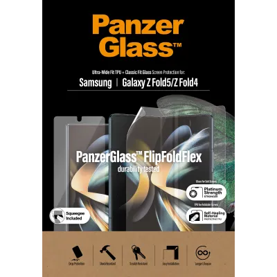PanzerGlass - Ochranná fólia Case Friendly AB pre Samsung Galaxy Z Fold5/Z Fold4, číra
