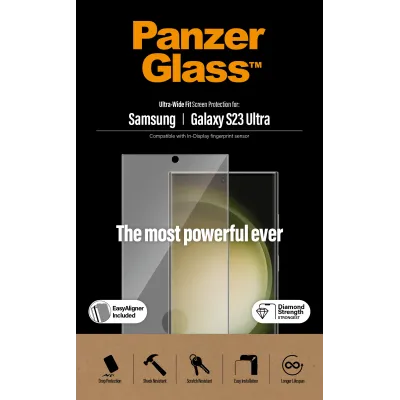 PanzerGlass - Tvrdené sklo UWF AB FP wA pre Samsung Galaxy S23 Ultra, čierna