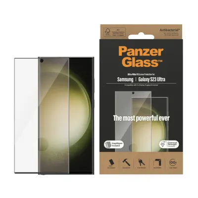PanzerGlass - Tvrdené sklo UWF AB FP wA pre Samsung Galaxy S23 Ultra, čierna