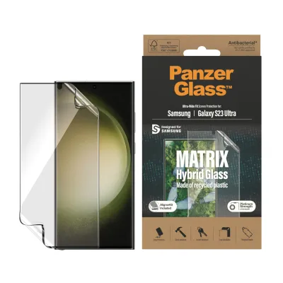 PanzerGlass - Hybridné sklo Matrix UWF AB FP wA pre Samsung Galaxy S23 Ultra, číra