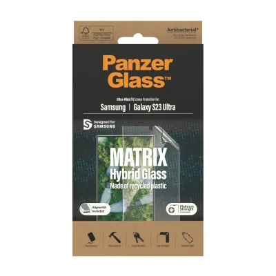 PanzerGlass - Hybridné sklo Matrix UWF AB FP wA pre Samsung Galaxy S23 Ultra, číra
