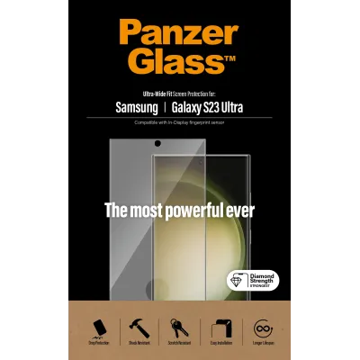 PanzerGlass - Tvrdené sklo UWF AB FP pre Samsung Galaxy S23 Ultra, číra