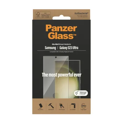 PanzerGlass - Tvrdené sklo UWF AB FP pre Samsung Galaxy S23 Ultra, číra