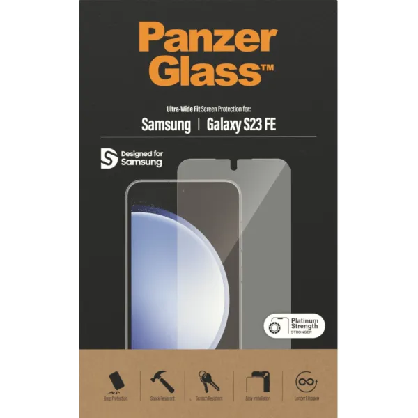 PanzerGlass - Tvrdené sklo UWF AB pre Samsung Galaxy S23 FE, číra