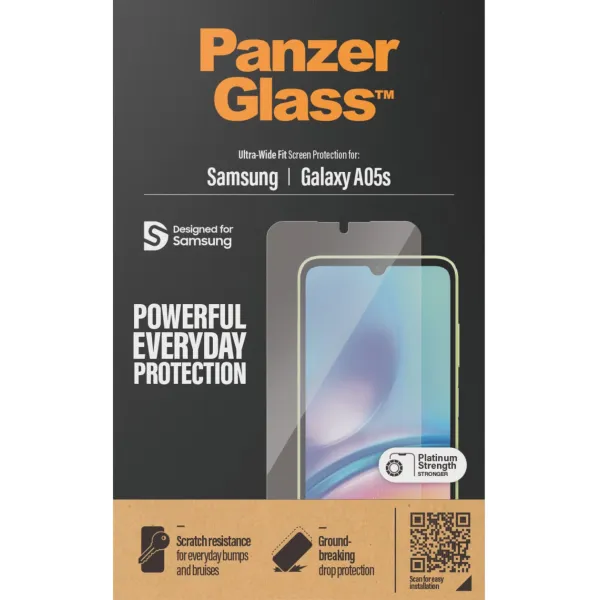 PanzerGlass - Tvrdené sklo UWF pre Samsung Galaxy A05s, číra
