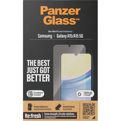 PanzerGlass - Tvrdené sklo Re:fresh UWF s aplikátorom pre Samsung Galaxy A15/A15 5G, číra